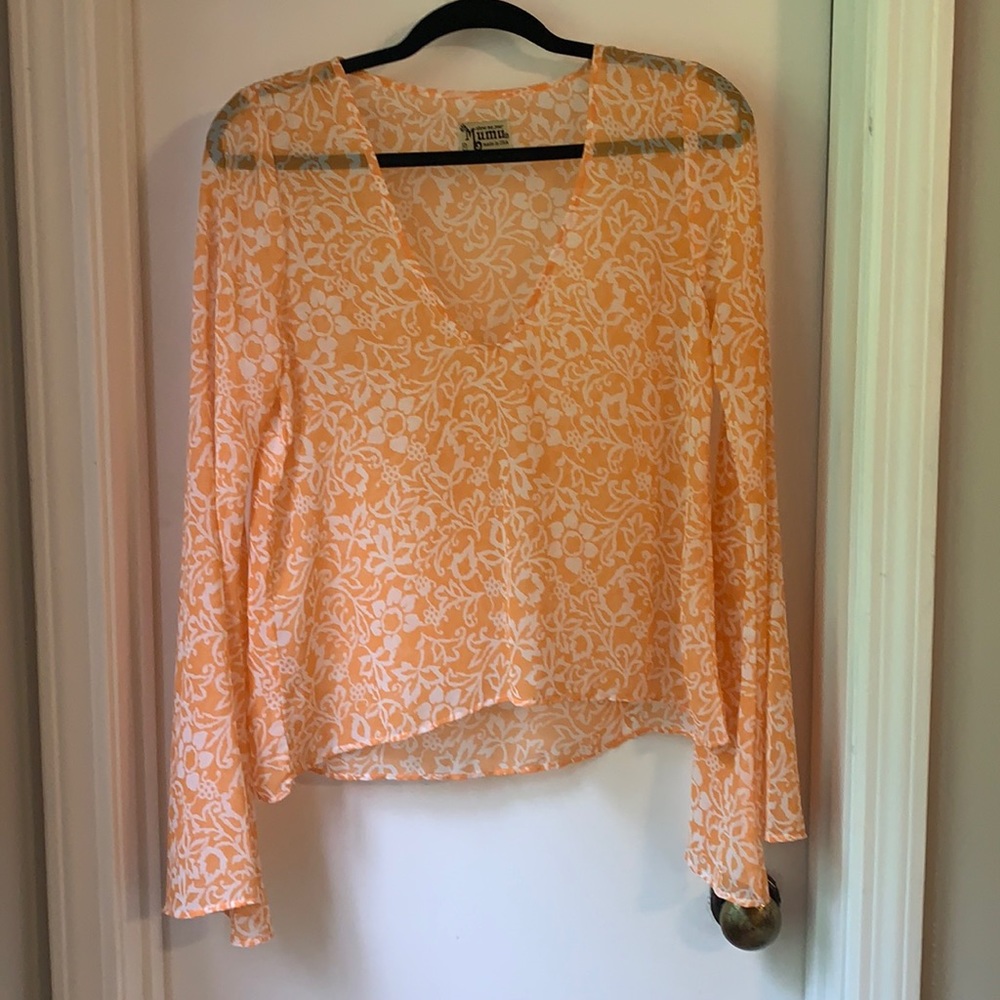 Show me your Mumu bell sleeve blouse